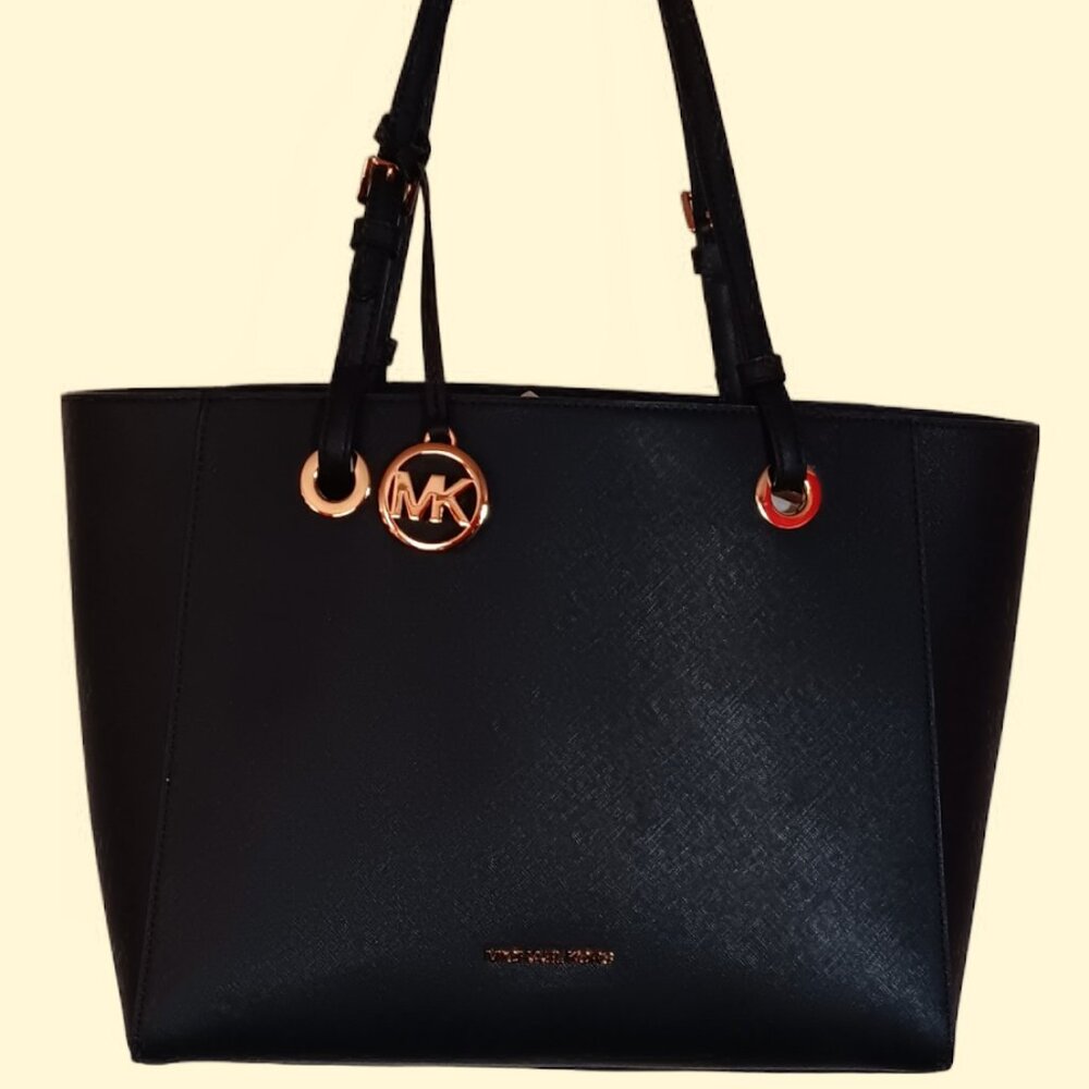 Michael Kors Walsh Black Tote Bag NWT